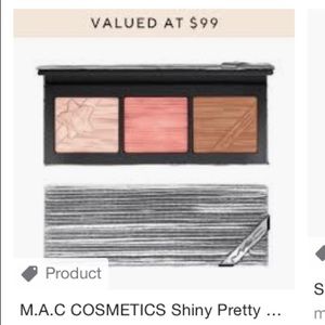 Mac cosmetics bronzer, blush, highlighter trio